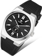 RUSTET 1853 Chronograph Quartz Dial Black With Silver Details 3ATM Water Resistant Analog Watch - For Men