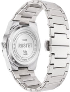 RUSTET 1853 Chronograph Quartz Dial Black With Silver Details 3ATM Water Resistant Analog Watch - For Men