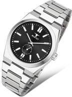 RUSTET 1853 Chronograph Quartz Dial Black With Silver Details 3ATM Water Resistant Analog Watch - For Men