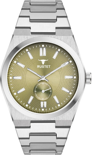 RUSTET 1853 Chronograph Quartz Dial Black With Silver Details 3ATM Water Resistant Analog Watch - For Men