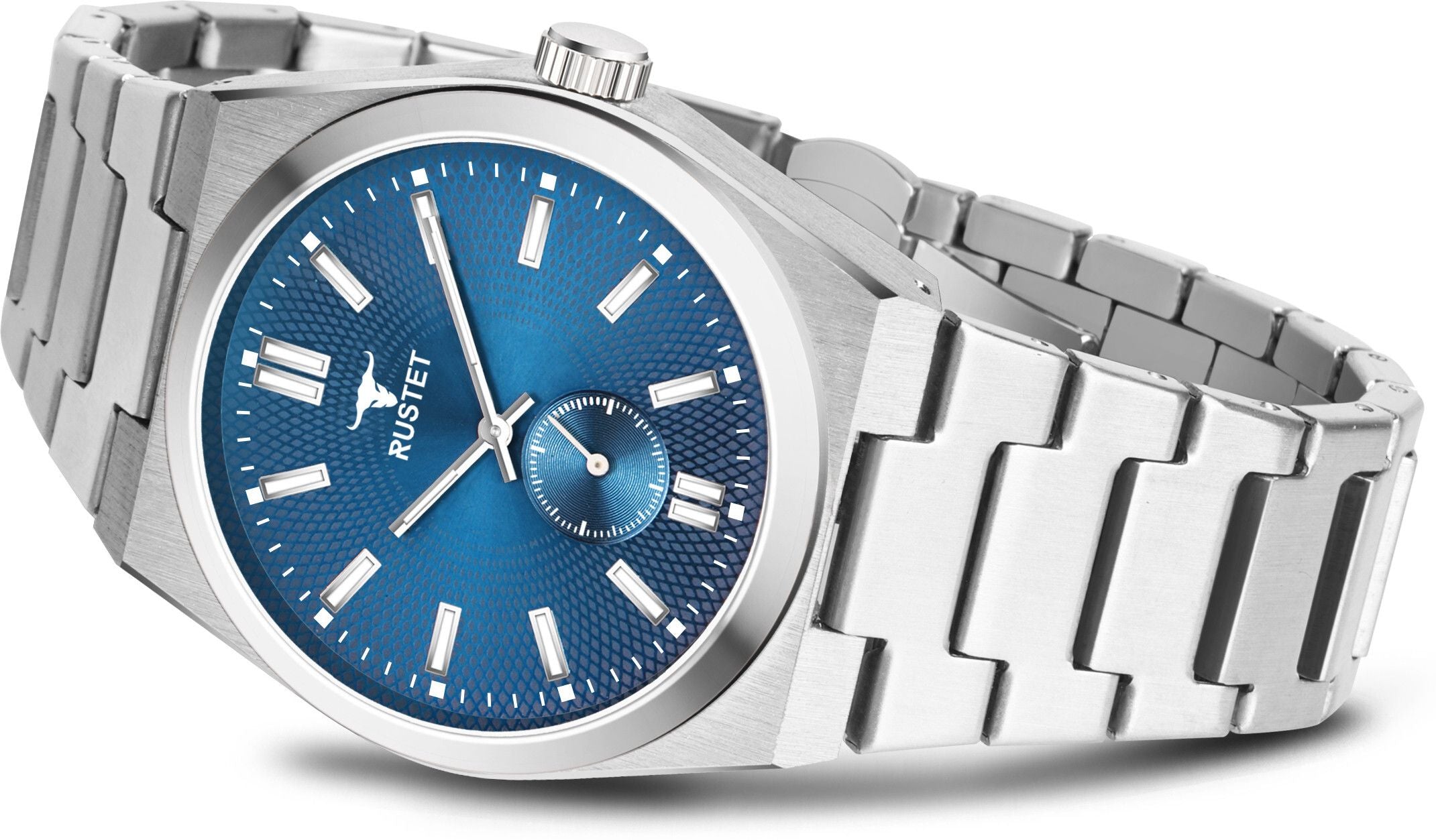 RUSTET 1853 Chronograph Quartz Dial Black With Silver Details 3ATM Water Resistant Analog Watch - For Men