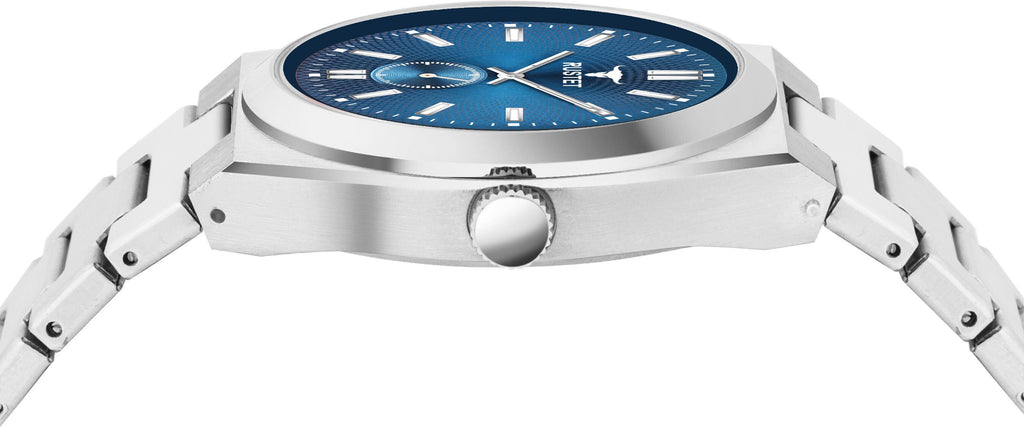 RUSTET 1853 Chronograph Quartz Dial Black With Silver Details 3ATM Water Resistant Analog Watch - For Men