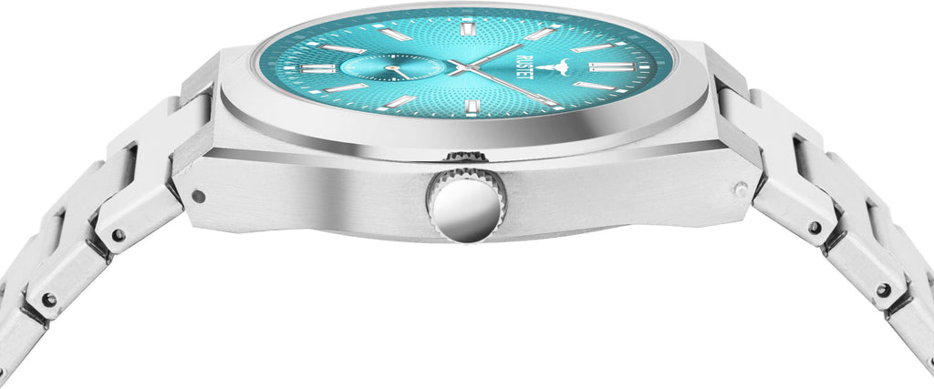 RUSTET 1853 Chronograph Quartz Dial Black With Silver Details 3ATM Water Resistant Analog Watch - For Men