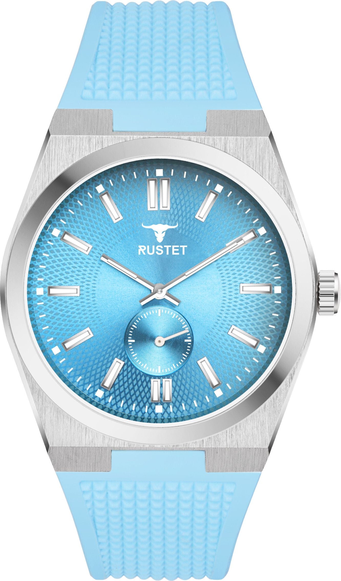RUSTET 1853 Chronograph Quartz Dial Blue With Silver Details 3ATM Water Resistant Analog Watch - For Men