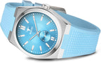 RUSTET 1853 Chronograph Quartz Dial Blue With Silver Details 3ATM Water Resistant Analog Watch - For Men
