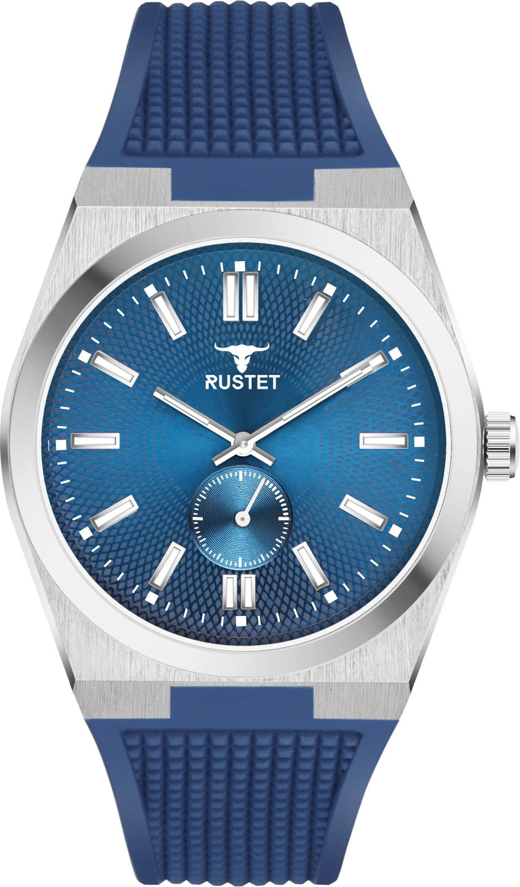 RUSTET 1853 Chronograph Quartz Dial Blue With Silver Details 3ATM Water Resistant Analog Watch - For Men