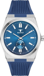 RUSTET 1853 Chronograph Quartz Dial Blue With Silver Details 3ATM Water Resistant Analog Watch - For Men