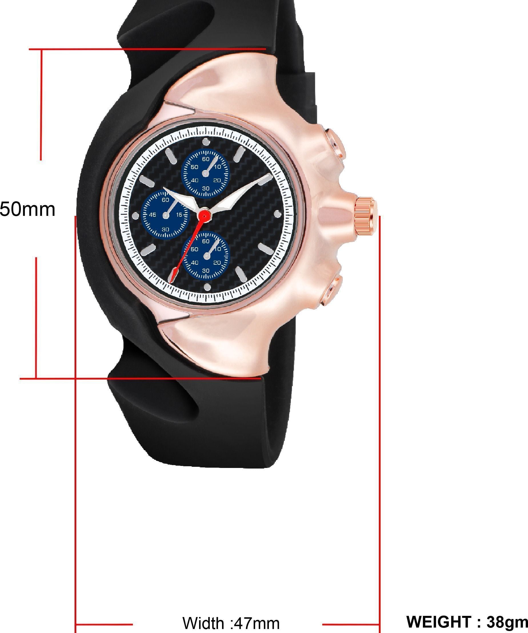 RUSTET Antique Shape Kids Black Dial okley Quartz Analog Watch - For Boys