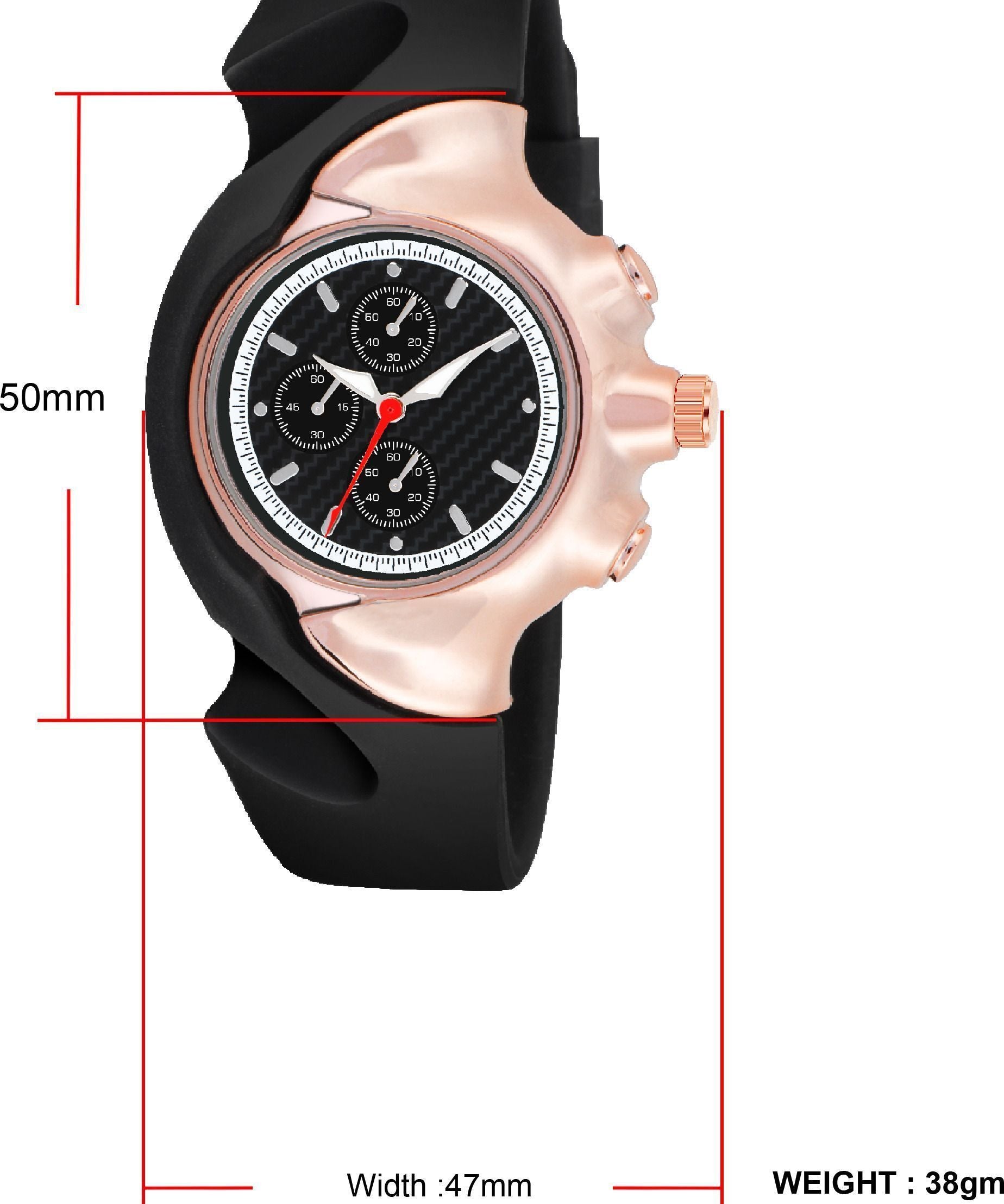RUSTET Antique Shape Kids Black Dial okley Quartz Analog Watch - For Boys