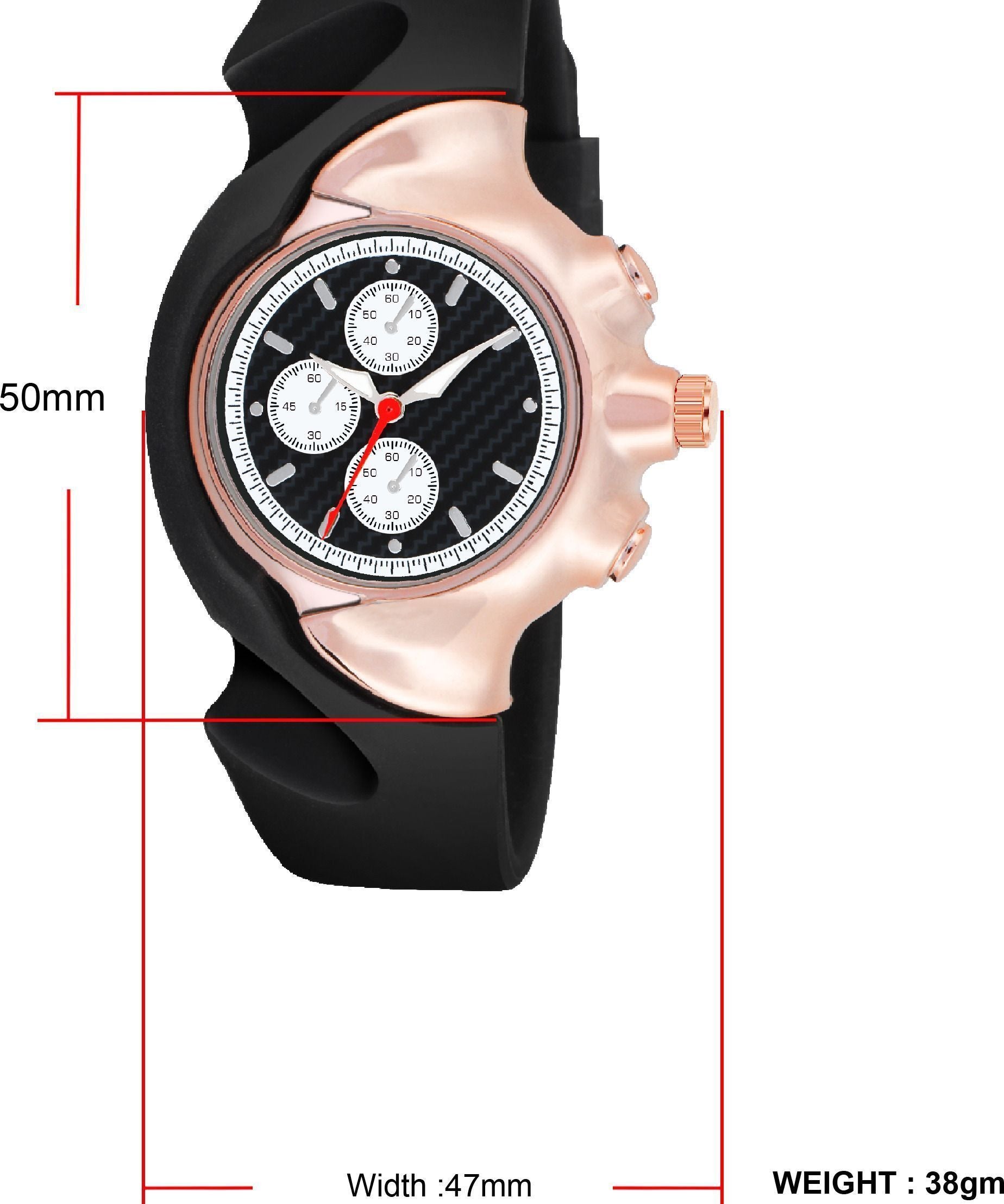 RUSTET Antique Shape Kids Black Dial okley Quartz Analog Watch - For Boys
