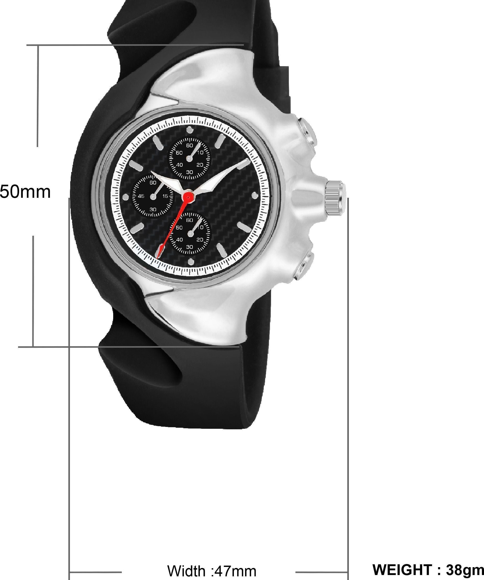 RUSTET Antique Shape Kids Black Dial okley Quartz Analog Watch - For Boys