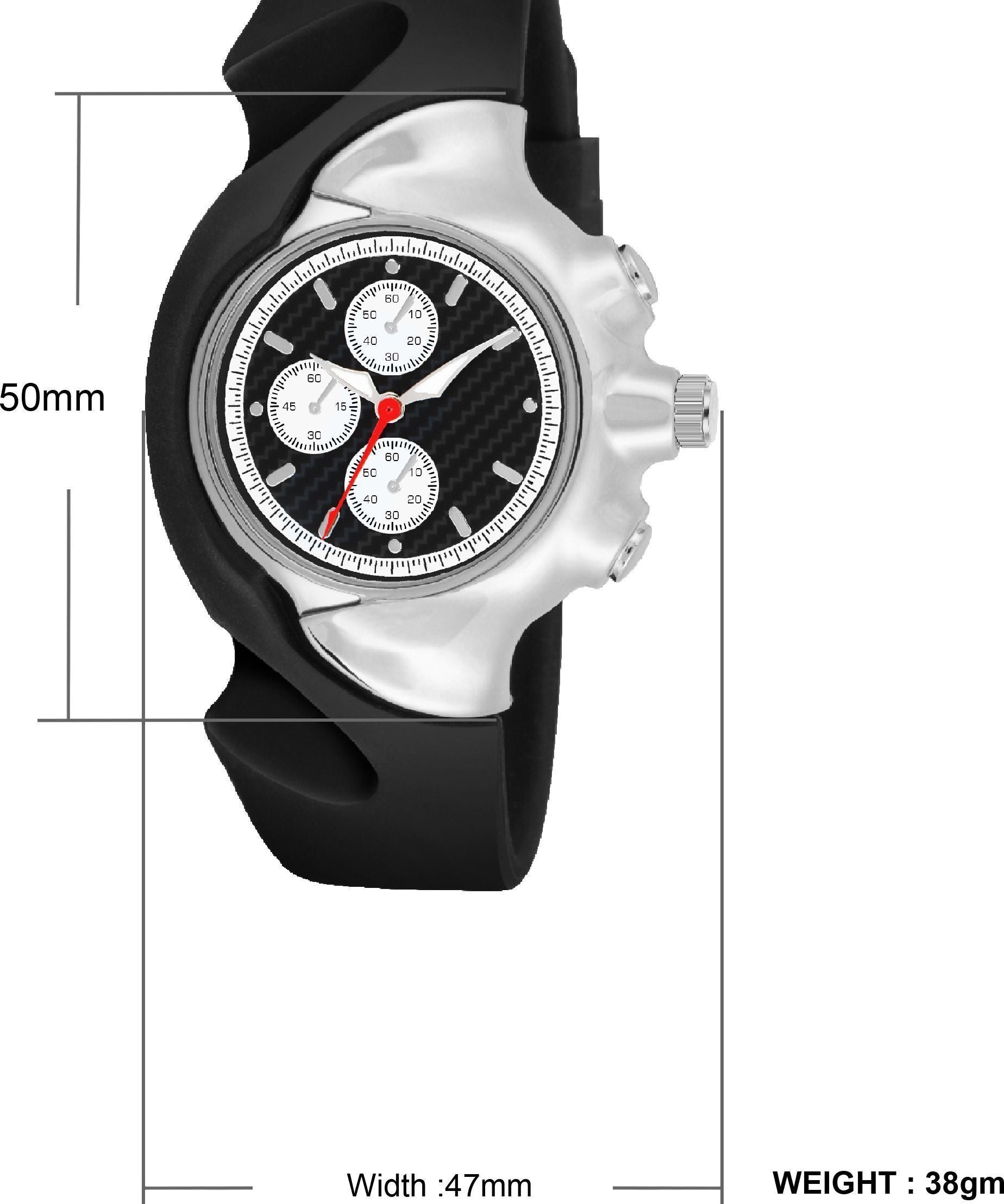 RUSTET Antique Shape Kids Black Dial okley Quartz Analog Watch - For Boys