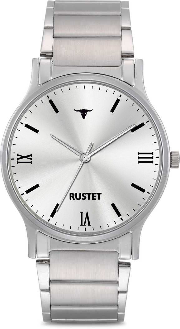RUSTET AS000010B Stainless Steel Chain Water Resistant Analog Watch - For Men