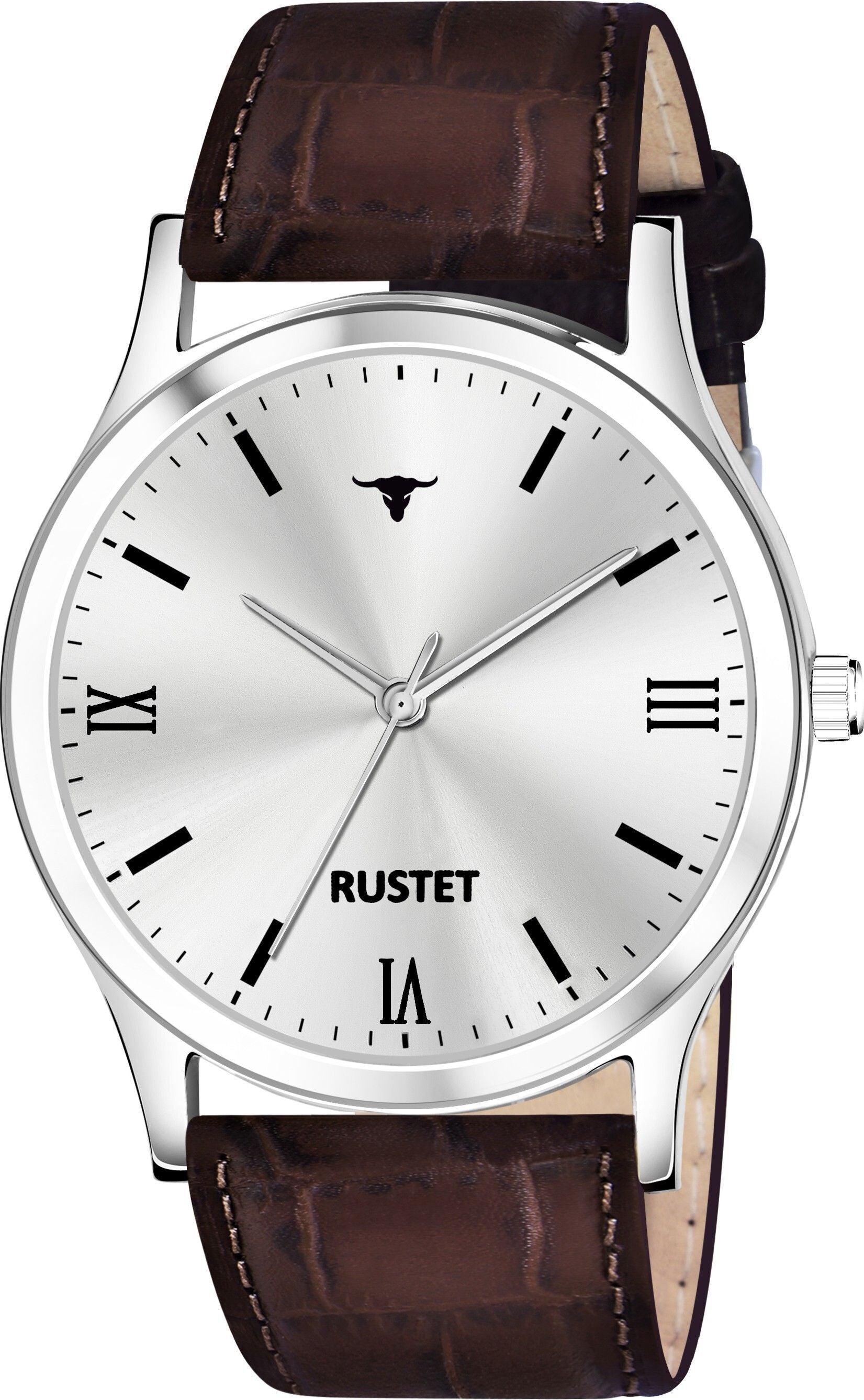 RUSTET AS000010B Stainless Steel Chain Water Resistant Analog Watch - For Men