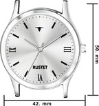 RUSTET AS000010B Stainless Steel Chain Water Resistant Analog Watch - For Men