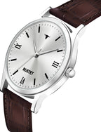 RUSTET AS000010B Stainless Steel Chain Water Resistant Analog Watch - For Men