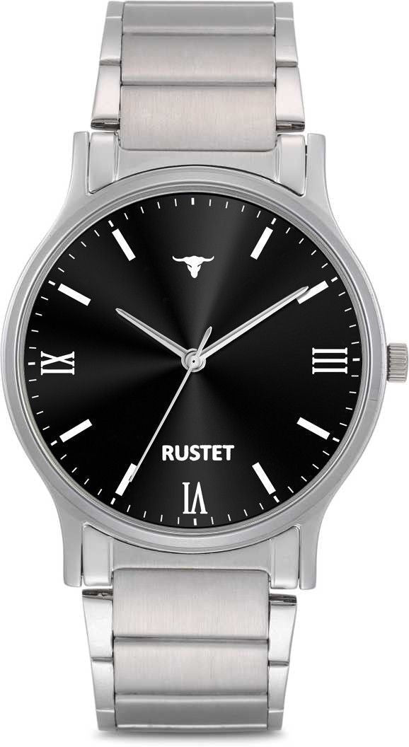RUSTET AS000010B Stainless Steel Chain Water Resistant Analog Watch - For Men