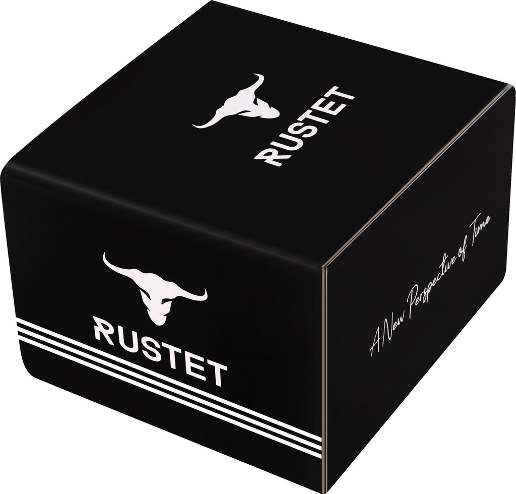 RUSTET IGP-TT-GOLD Waterproof Gold Square Dial Day and Date Boy's & Men's Analog Watch - For Men