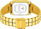 RUSTET IGP-BLKK Waterproof Gold Square Dial Day and Date Boy's & Men's Analog Watch - For Men
