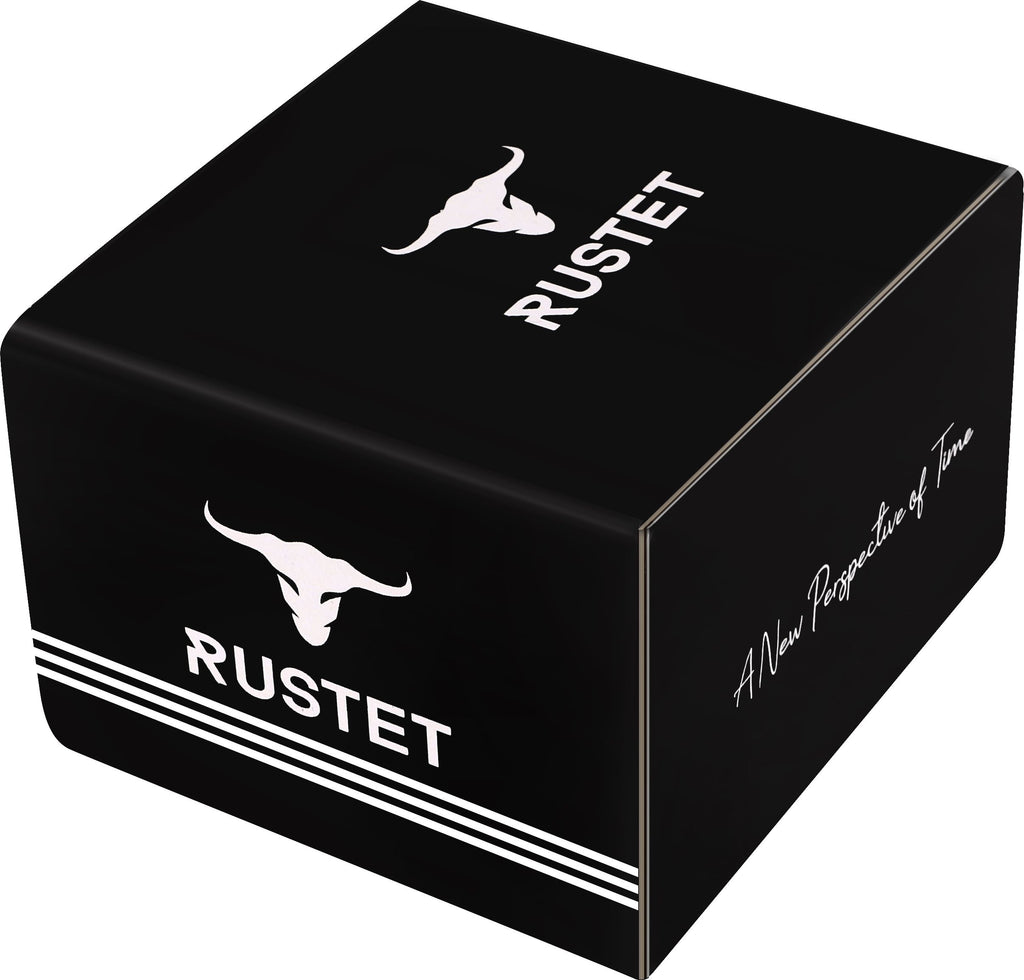 RUSTET IGP-DIAMOND-GOLD Waterproof Gold Square Dial Day and Date Boy's & Men's Analog Watch - For Men