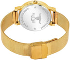 RUSTET LD-L02-GLD-CH Water Resistant Gold Stainless Steel Strap Analog Watch - For Women