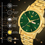 RUSTET LS4060 ORIGINAL GOLD PLATED DAY & DATE FUNCTIONING WATCH FOR BOYS Analog Watch - For Boys