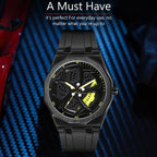 RUSTET New Wheels Rolling Creative Fashion Che Youhui League Fans Silicone Analog Watch - For Men