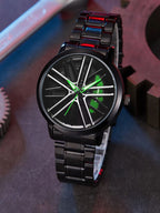 HMTM New Wheels Rolling Creative Fashion Che Youhui League Fans Butterfly Double Snap Analog Watch - For Men