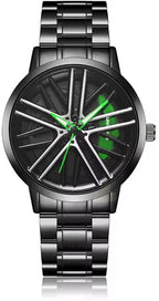 HMTM New Wheels Rolling Creative Fashion Che Youhui League Fans Butterfly Double Snap Analog Watch - For Men