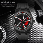 RUSTET New Wheels Rolling Creative Fashion Che Youhui League Fans Silicone Analog Watch - For Men