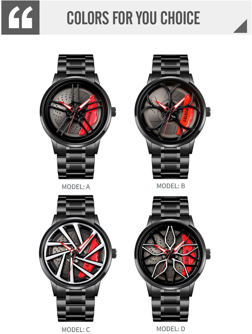 RUSTET Wheels Rolling Watch II