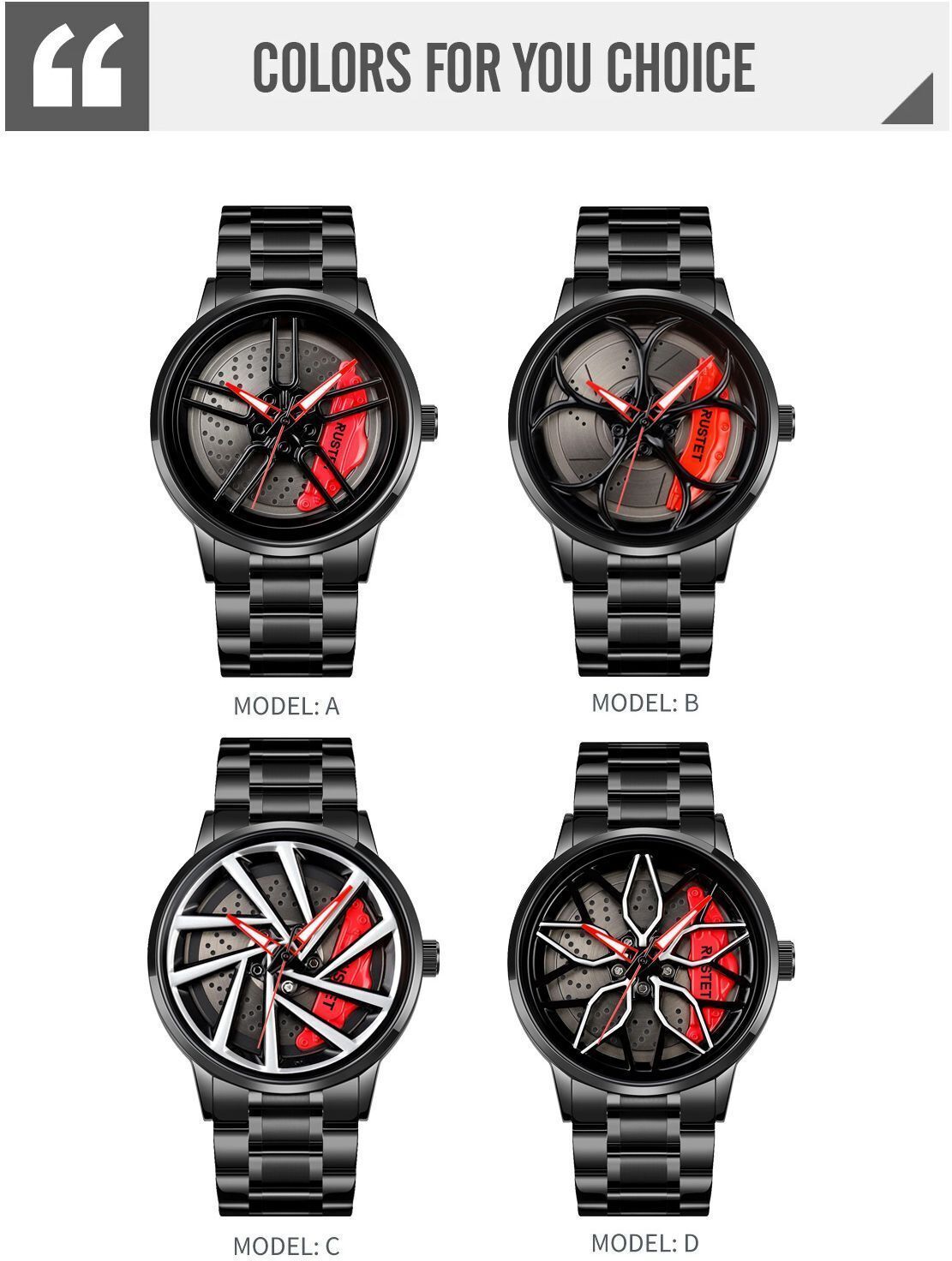 RUSTET Wheels Rolling Watch IV