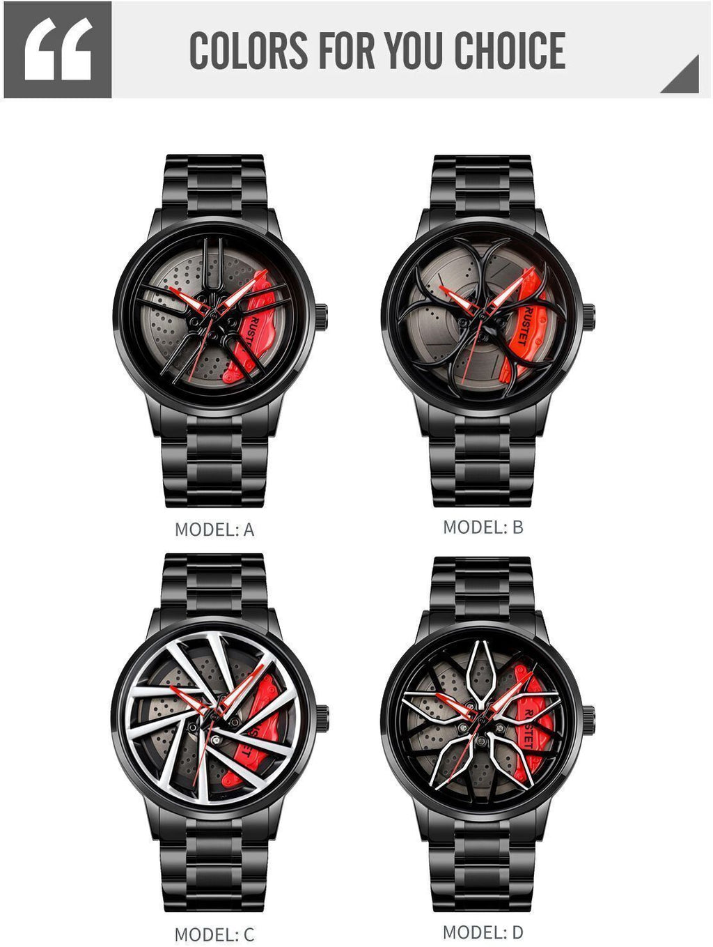 RUSTET Wheels Rolling Watch I