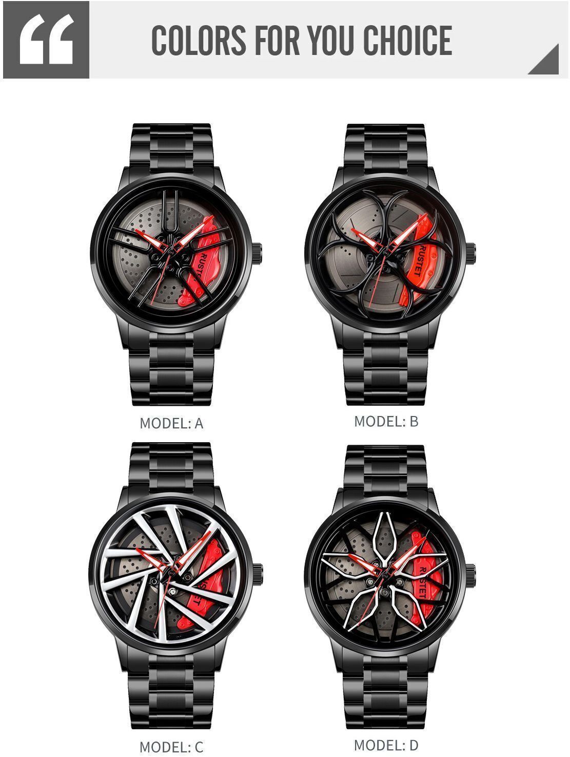 RUSTET Wheels Rolling Watch I
