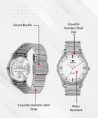 RUSTET NL1584SL03 Analog 3ATM Water Resistant Analog Watch - For Men