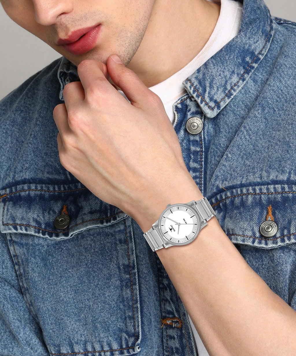 RUSTET NL1584SL03 Analog 3ATM Water Resistant Analog Watch - For Men