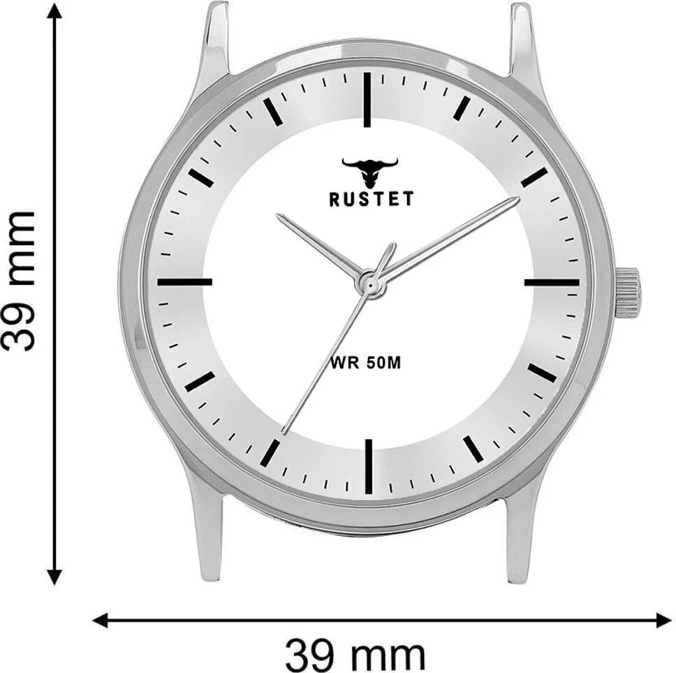 RUSTET NL1584SL03 Analog 3ATM Water Resistant Analog Watch - For Men
