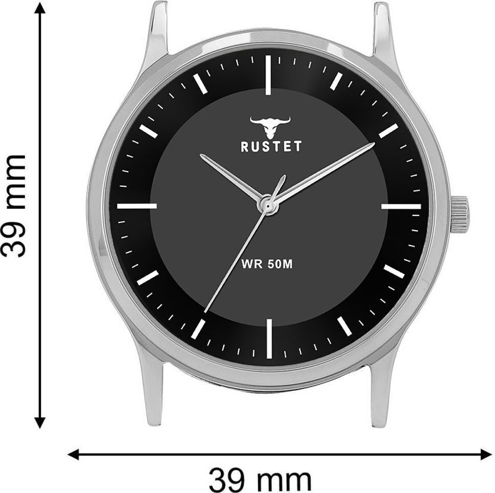 RUSTET NP1584SL03 Analog 3ATM Water Resistant Analog Watch - For Men