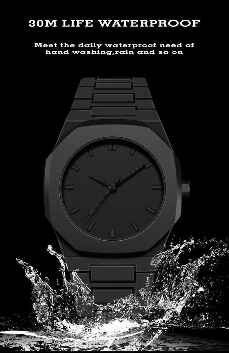 RUSTET POLYCARBON Black Dial Quartz Unisex PCBU13 With Strap Adjuster Tool Analog Watch - For Men & Women