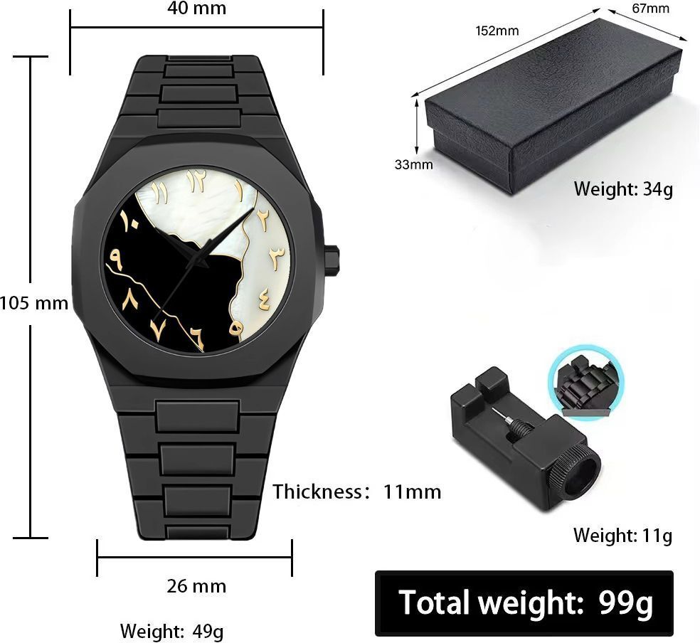 RUSTET POLYCARBON Gold Dial Quartz Unisex PCBU13 With Strap Adjuster Tool Analog Watch - For Men & Women