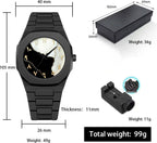 RUSTET POLYCARBON Gold Dial Quartz Unisex PCBU13 With Strap Adjuster Tool Analog Watch - For Men & Women