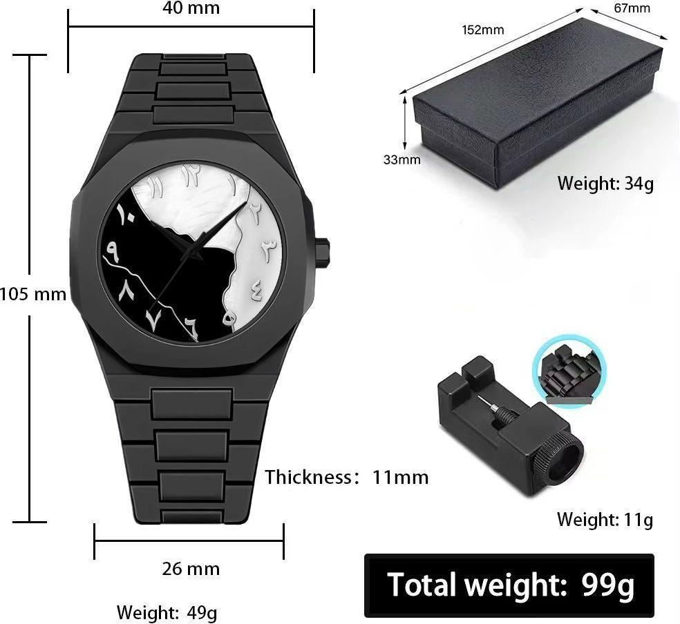 RUSTET POLYCARBON Gold Dial Quartz Unisex PCBU13 With Strap Adjuster Tool Analog Watch - For Men & Women