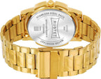 RUSTET RSTET-LS4020 ORIGINAL GOLD PLATED DAY & DATE FUNCTION WATCH FOR BOYS Analog Watch - For Men