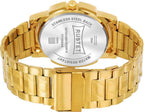 RUSTET LS4060 ORIGINAL GOLD PLATED DAY & DATE FUNCTIONING WATCH FOR BOYS Analog Watch - For Boys