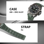 RUSTET 2145 Sports Watch with PU Strap 5 ATM Waterproof Analog-Digital Watch - For Men