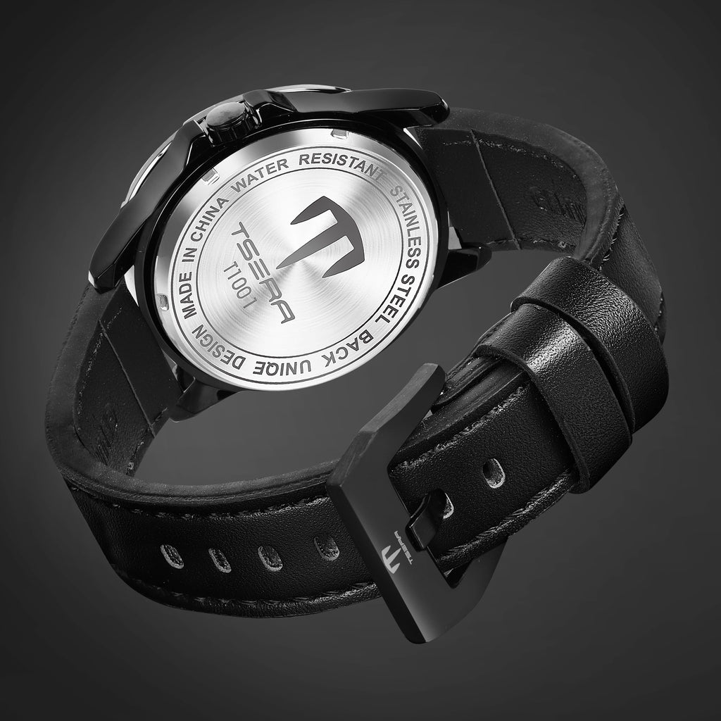 TSERA T1001L-B-S-B Multifunction 3ATM Water Resistant Analog Watch - For Men