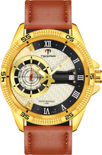 TSERA T1001L-G-S-BN Multifunction 3ATM Water Resistant Analog Watch - For Men
