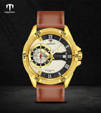 TSERA T1001L-G-S-BN Multifunction 3ATM Water Resistant Analog Watch - For Men