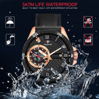 TSERA T1001L-RG-B-BMultifunction 3ATM Water Resistant Analog Watch - For Men