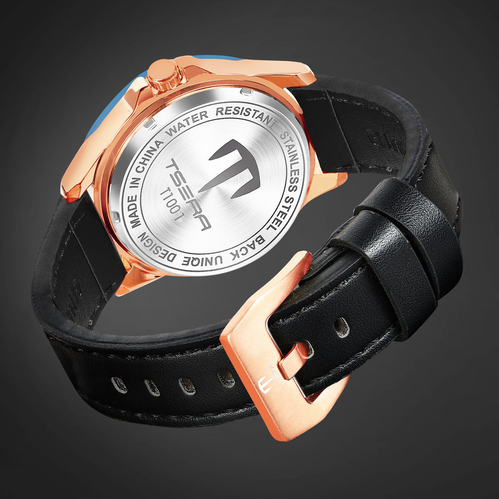 TSERA T1001L-RG-B-BMultifunction 3ATM Water Resistant Analog Watch - For Men